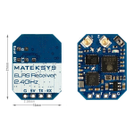 Original MATEKSYS ELRS-R24-D/ELRS-R24-S 2.4GHz ExpressLRS ELRS CRSF Protocol Long Range Receiver for  Drone